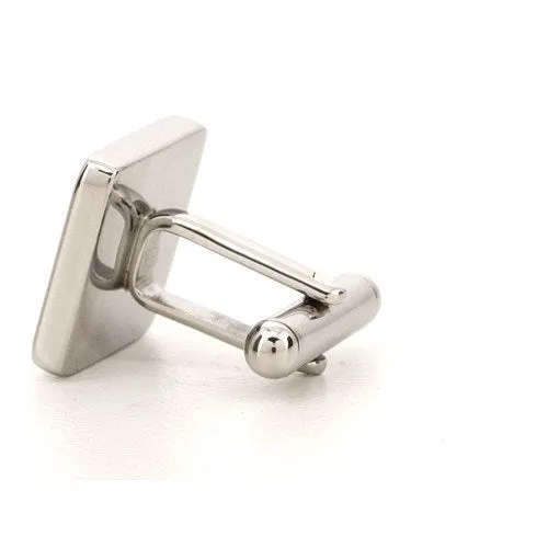 Personalised Engraved Square Silver Cufflinks