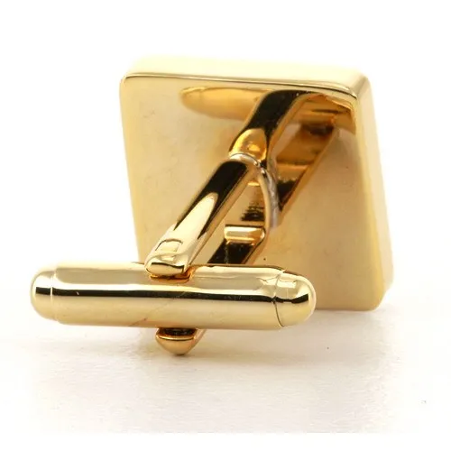 Personalised Gold Engraved Square Cufflinks