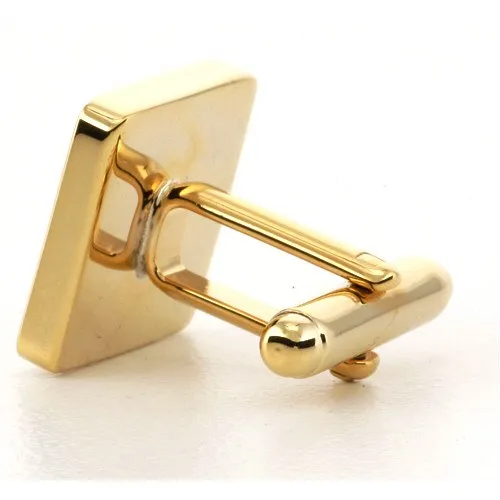 Personalised Gold Engraved Square Cufflinks