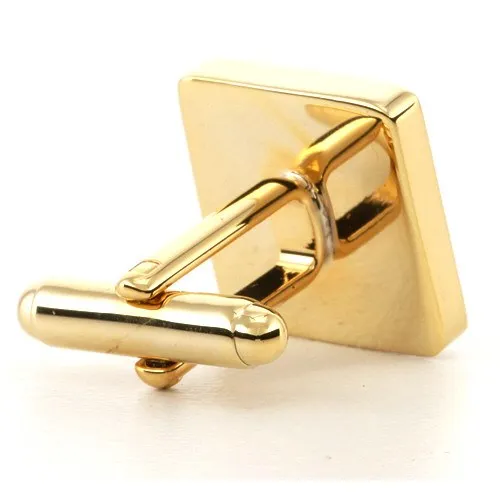 Personalised Gold Engraved Square Cufflinks