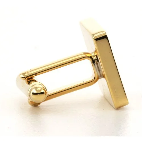 Personalised Gold Engraved Square Cufflinks