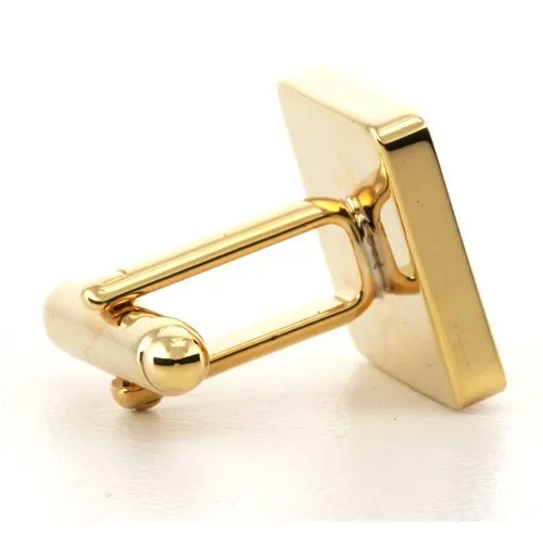 Personalised Gold Engraved Square Cufflinks