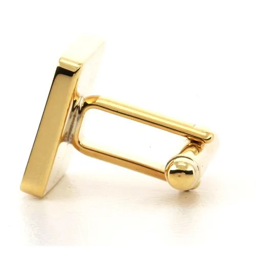 Personalised Gold Engraved Square Cufflinks