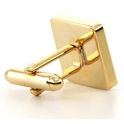 Personalised Gold Engraved Square Cufflinks