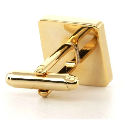 Personalised Gold Engraved Square Cufflinks