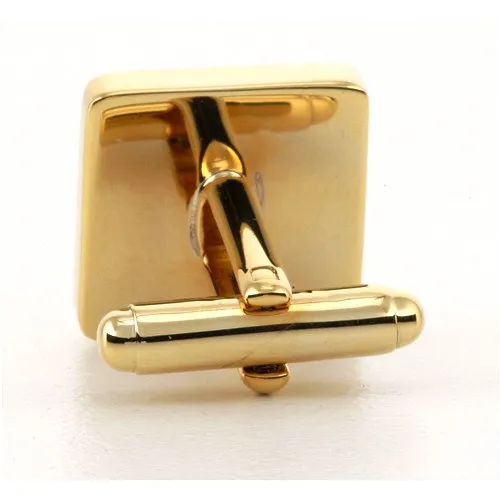 Personalised Gold Engraved Square Cufflinks