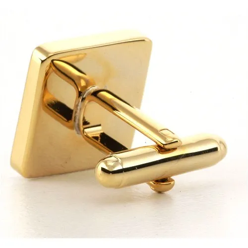 Personalised Gold Engraved Square Cufflinks