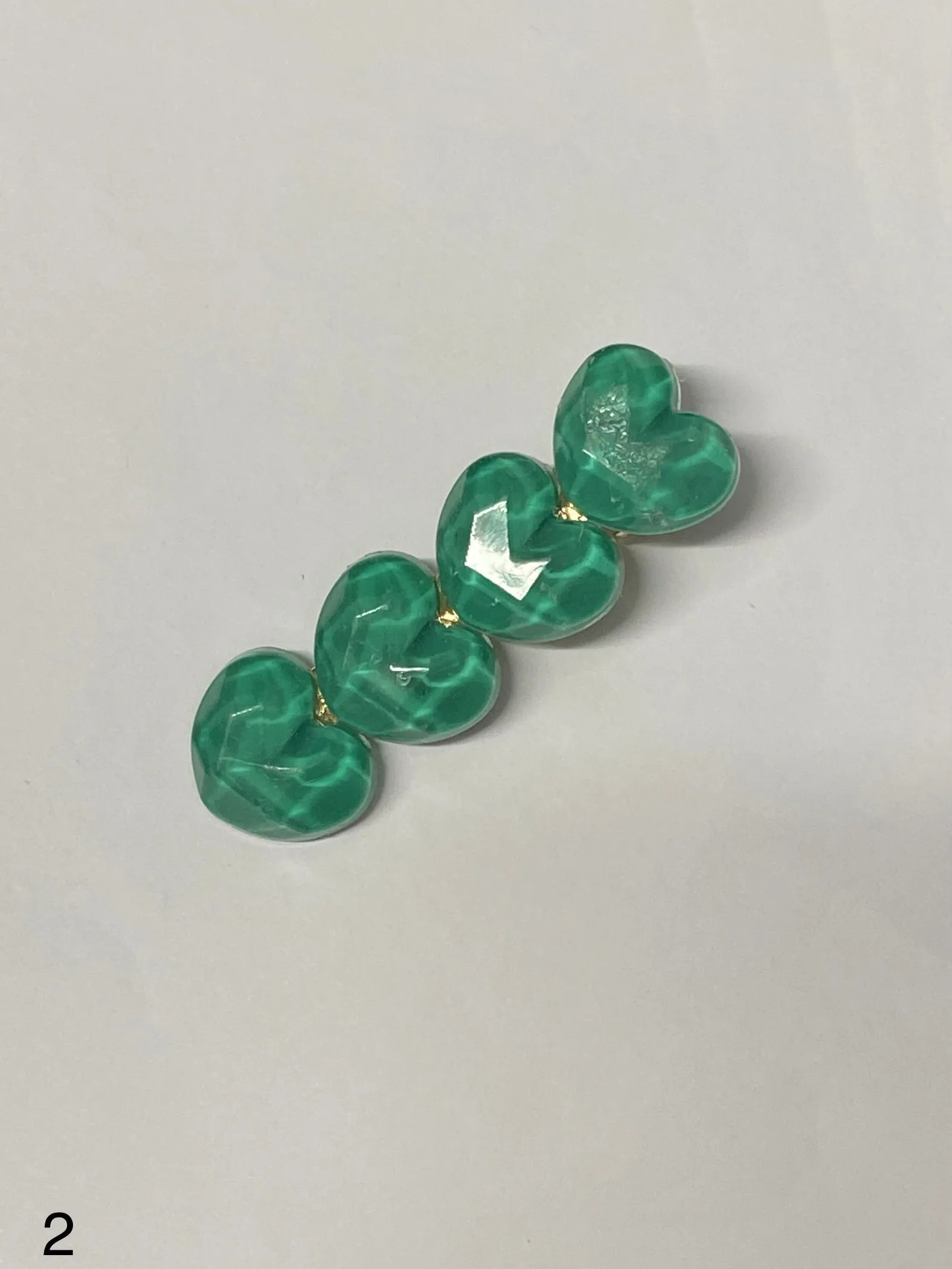 Selection of Hair Clips - Green