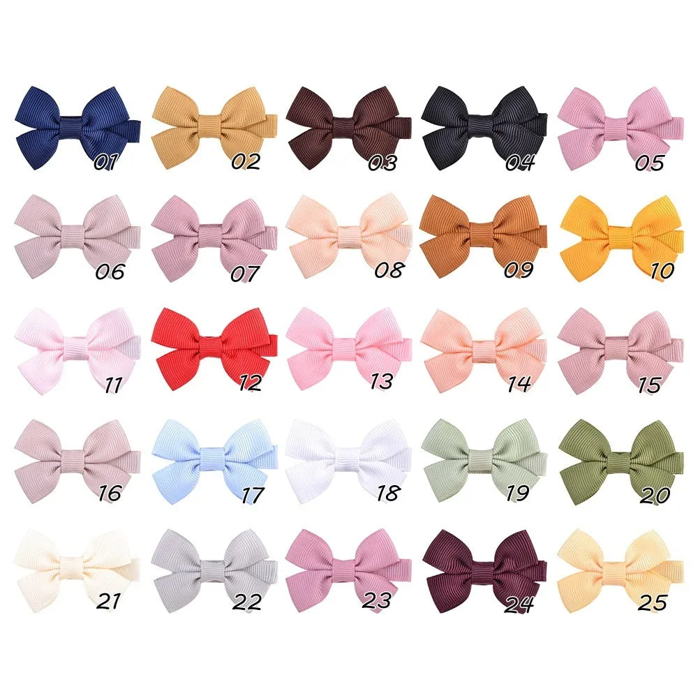 Soft Backed Beautiful Baby Hair Bows (25 pairs / 50 pcs)