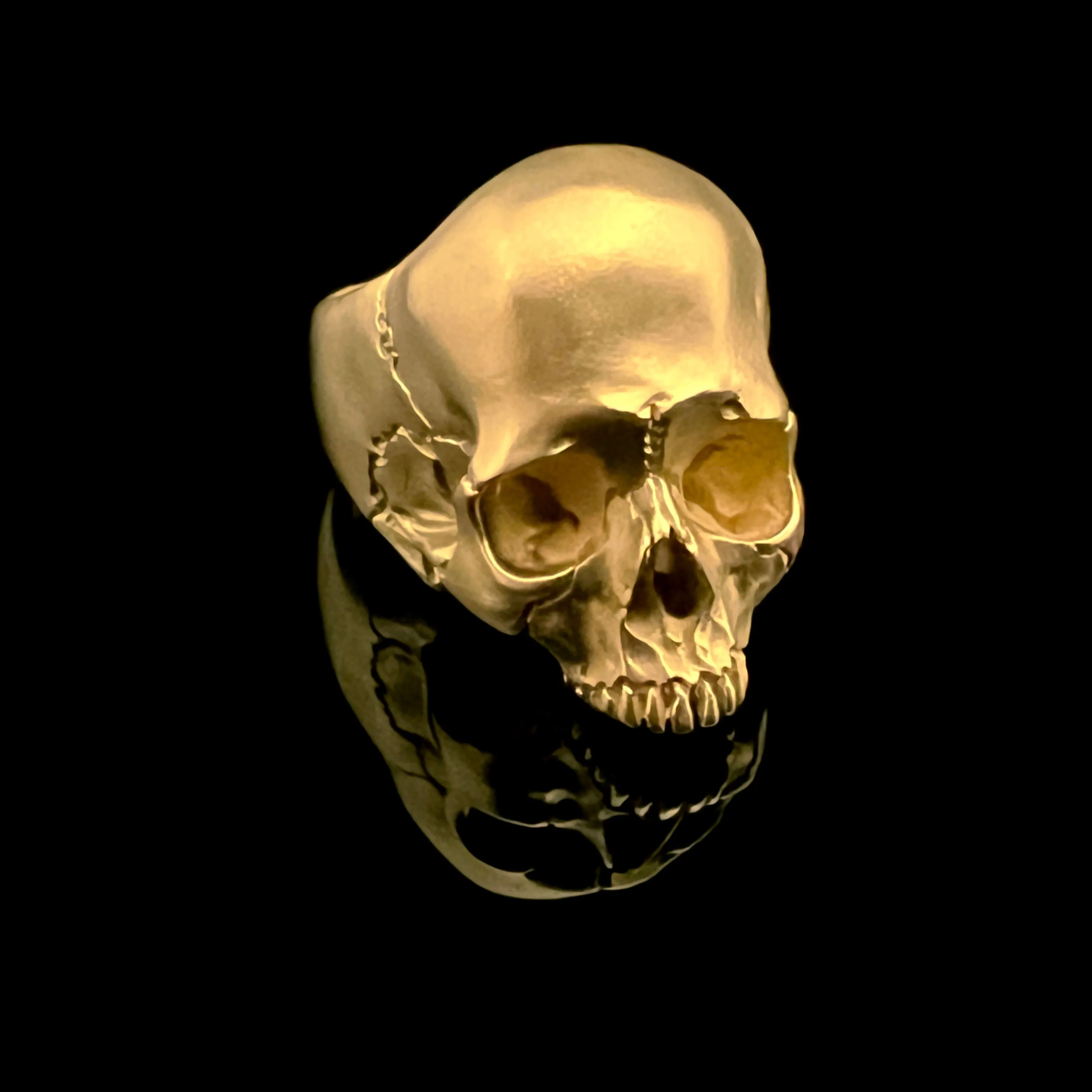 Solid Gold Skull Ring