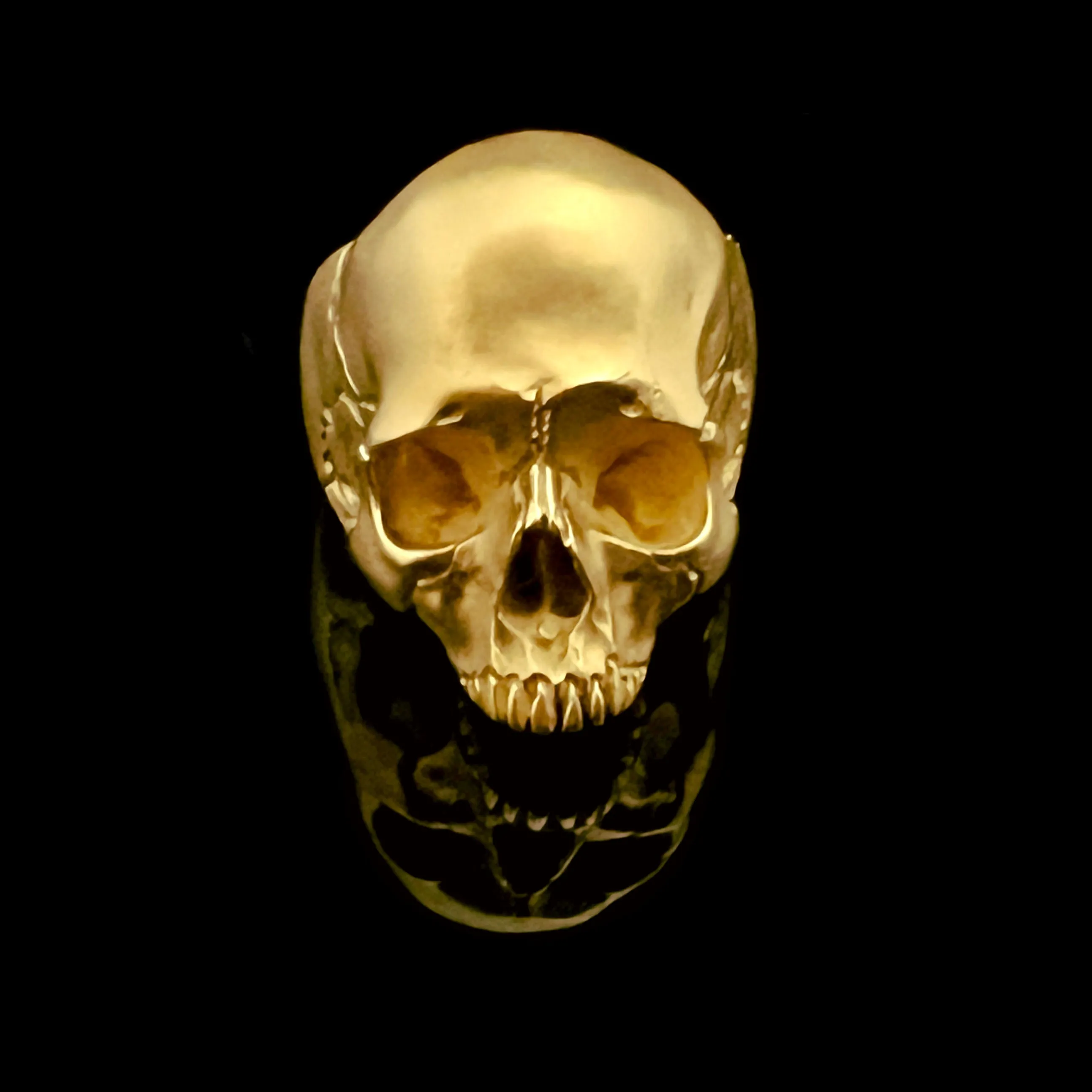 Solid Gold Skull Ring