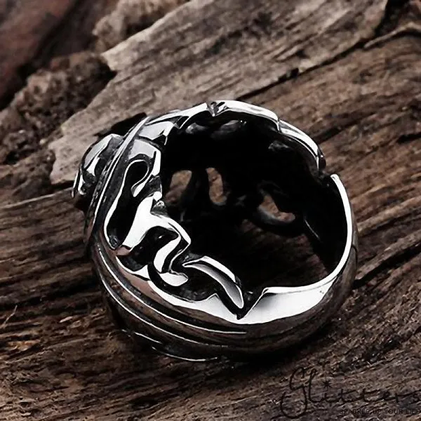 Stainless Steel Skull Cast Ring