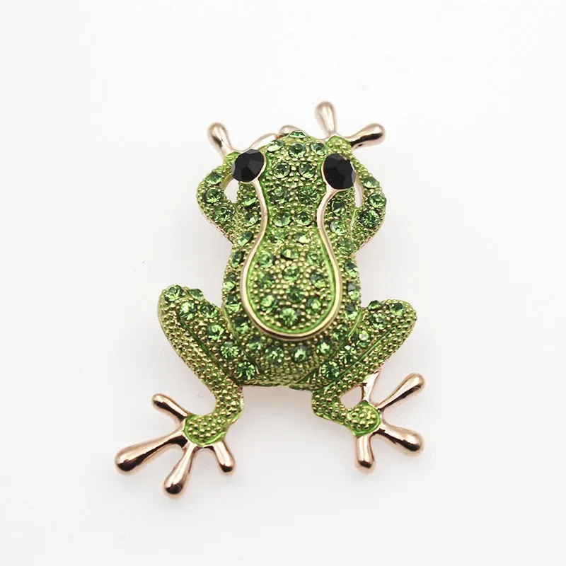 TEEK - Frog Stone Charm Statement Necklaces & Brooches