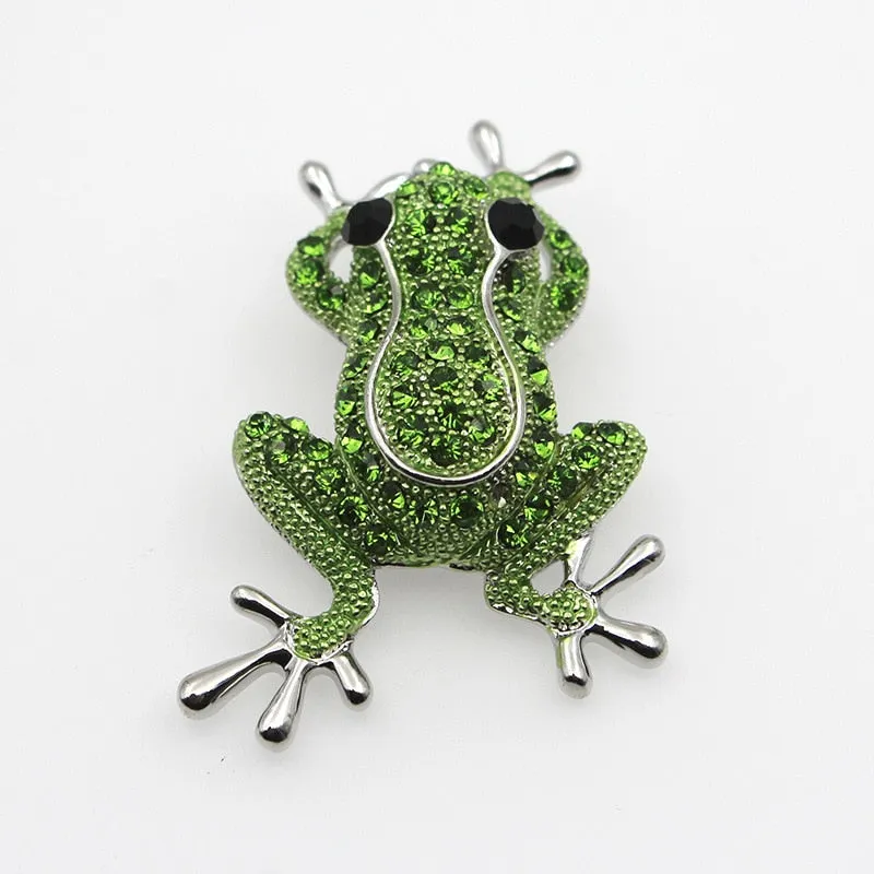 TEEK - Frog Stone Charm Statement Necklaces & Brooches