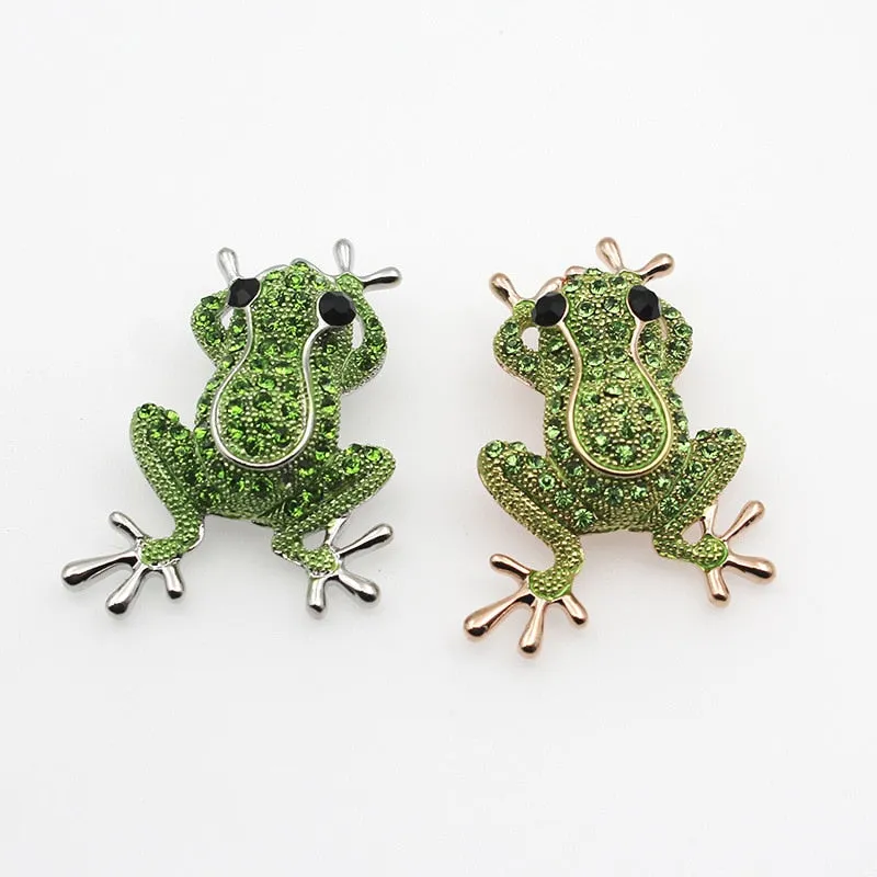 TEEK - Frog Stone Charm Statement Necklaces & Brooches