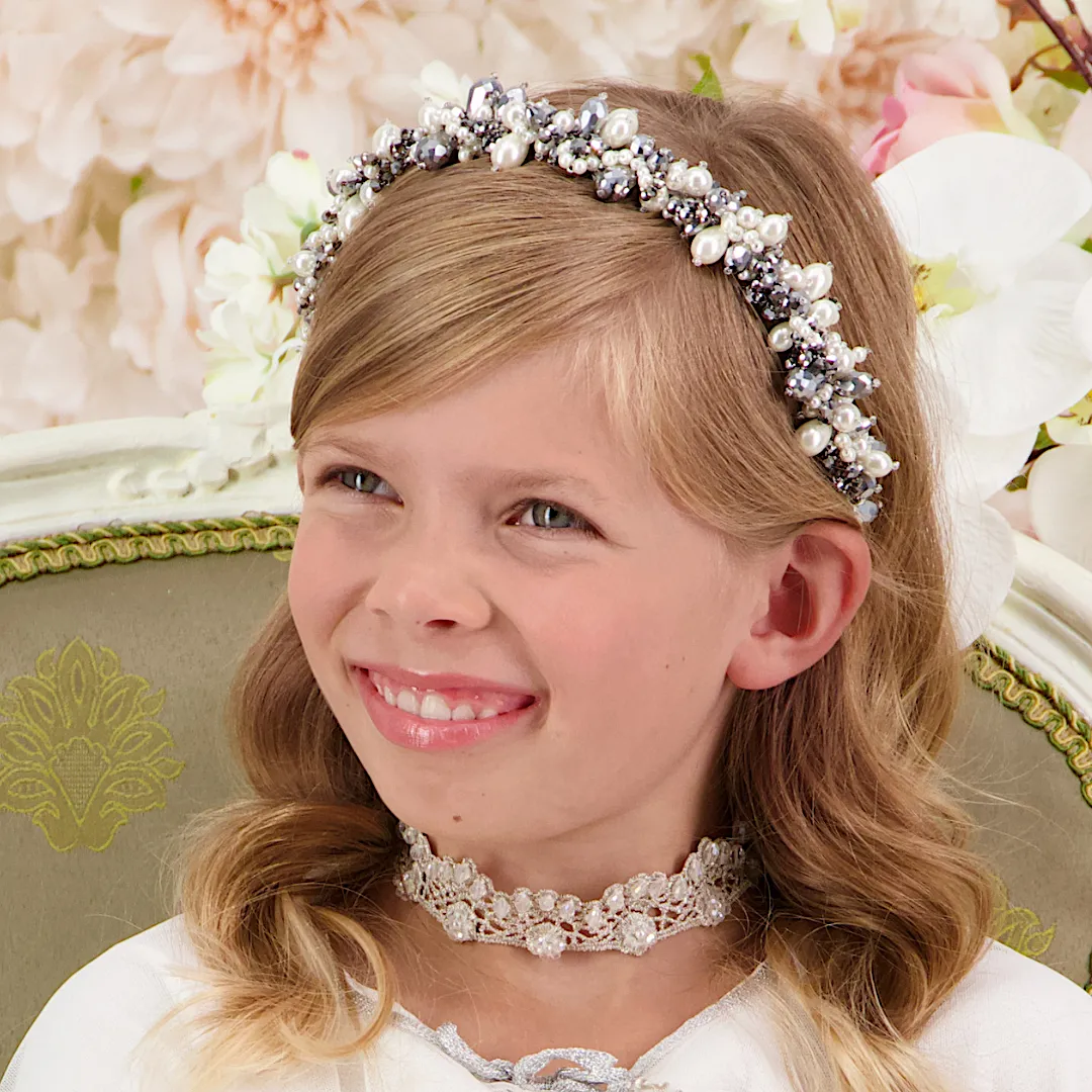 The Sachi Pearl & Crystal Designer Headband