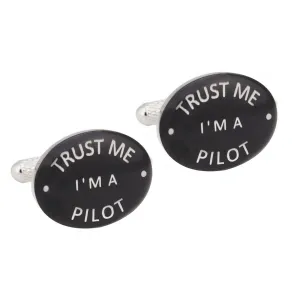 Trust Me I'm A Pilot Cufflinks