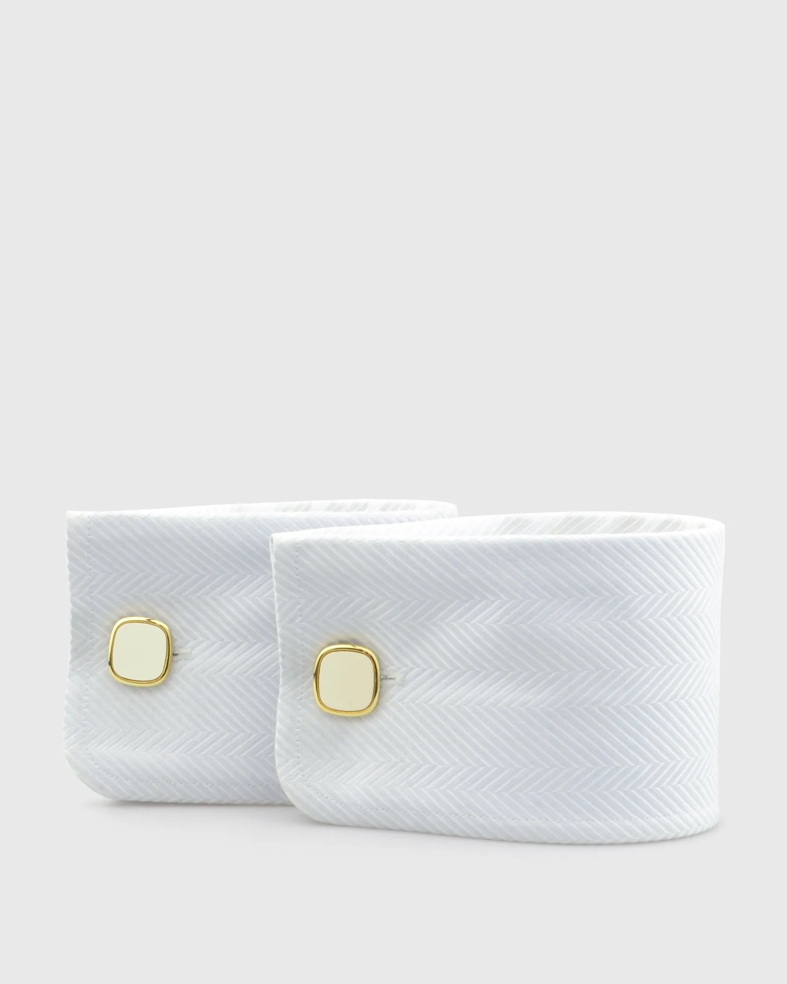 VINCENT & FRANKS VF20025 WHT-GLD CUFFLINKS