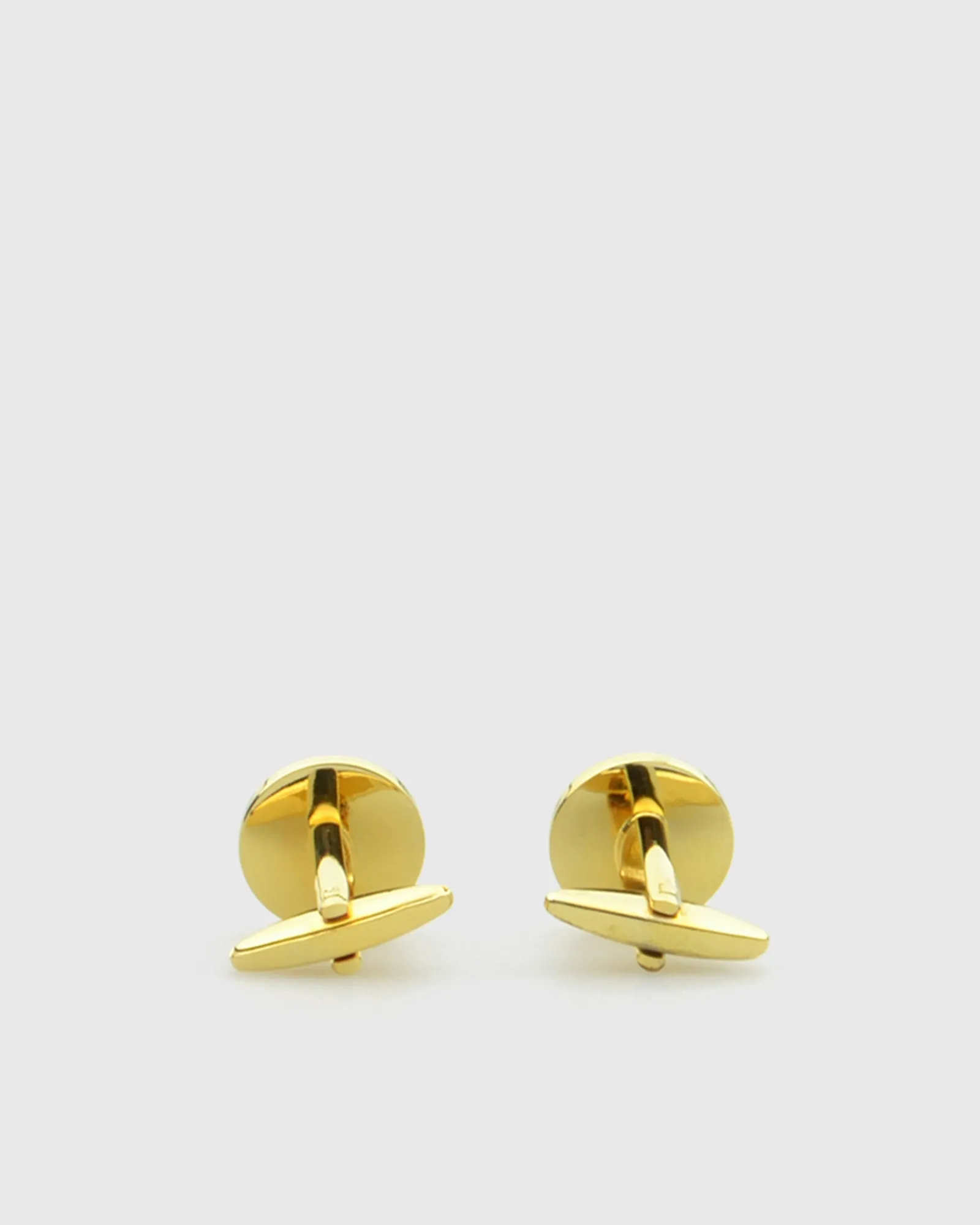 VINCENT & FRANKS VF22022 ROUND GOLD CUFFLINKS