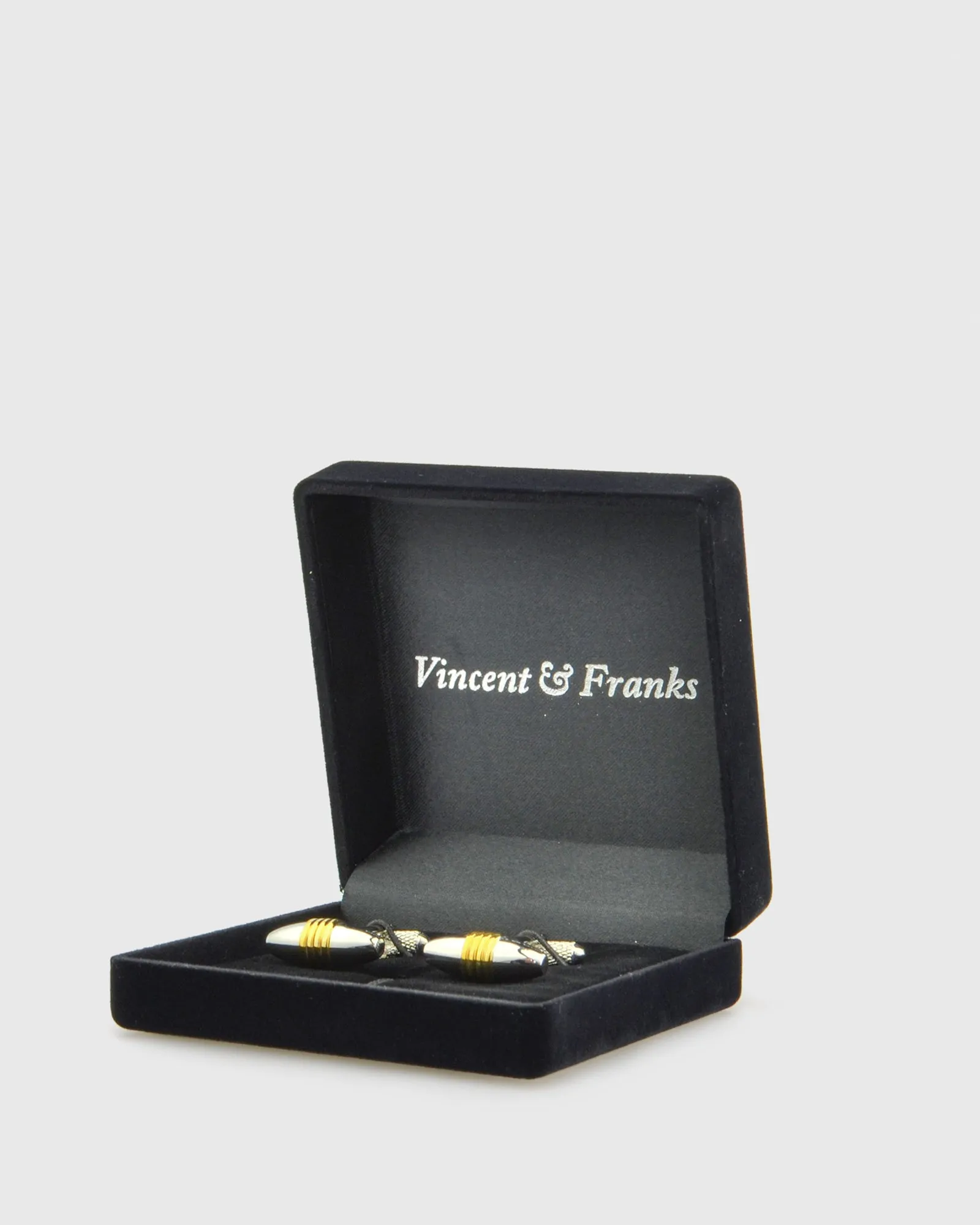 VINCENT & FRANKS VF27002G BARREL CUFFLINKS